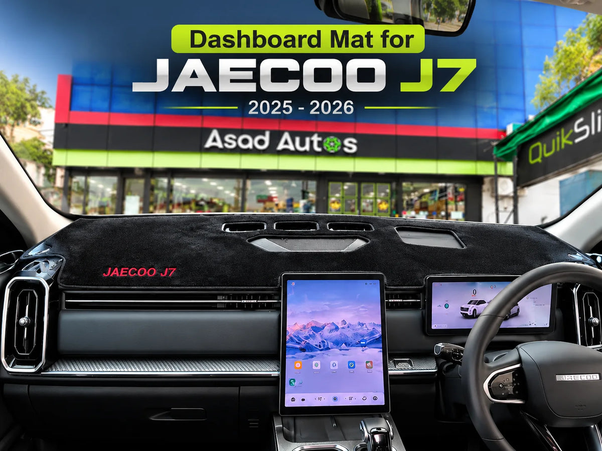 Jaecoo J7 dashboard cover with shaped dashboard cut-outs