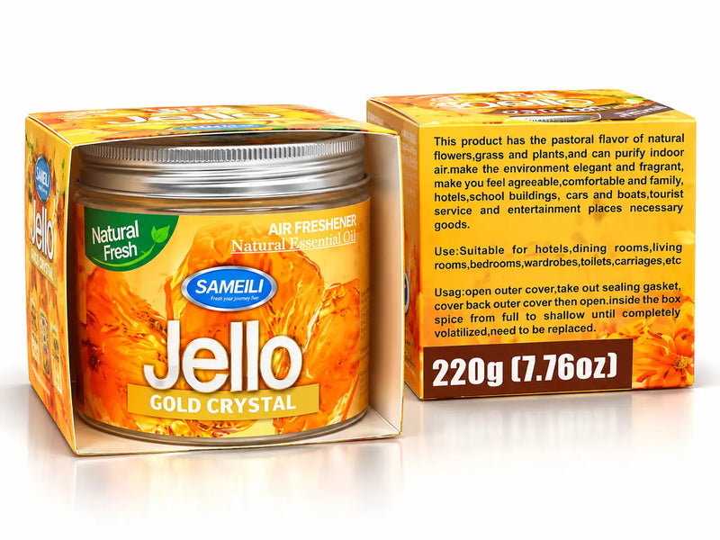 Jello Perfume Gell car perfume gel for a pleasant and fresh fragrance inside car interiors.
