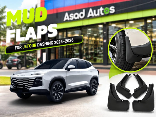 Jetour Dashing Mud Flaps 2025-2026 4 Pcs Front & Rear Mudguards
