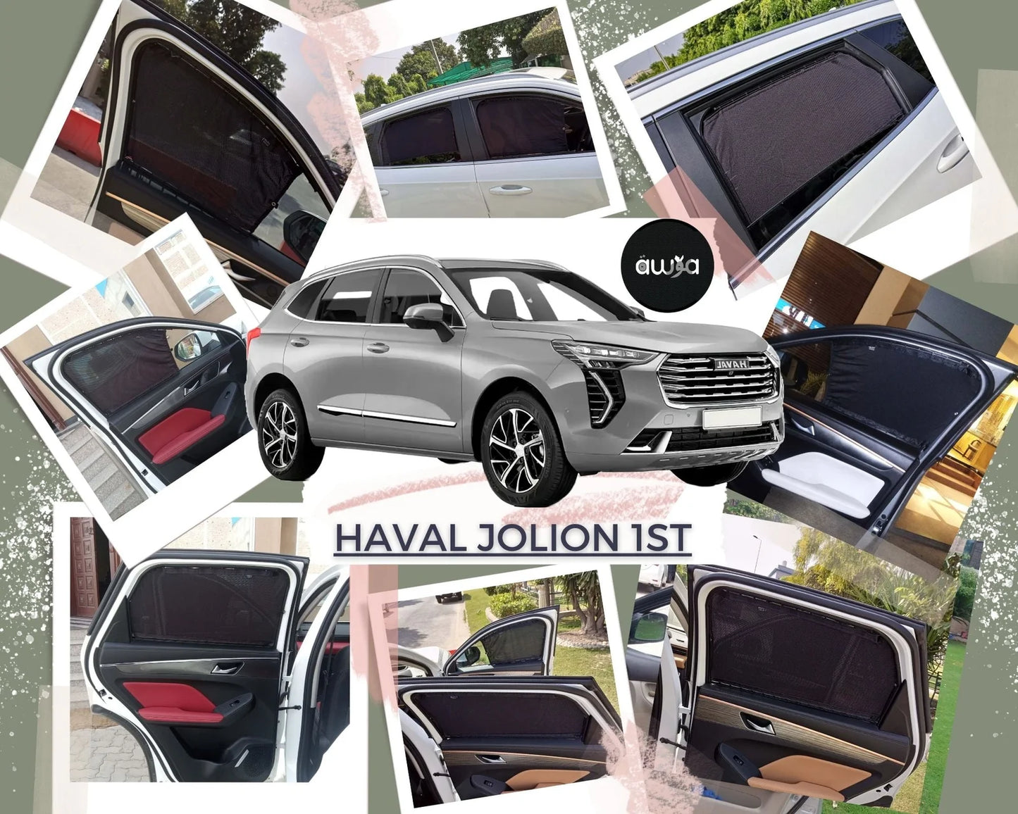 Awra Window Curtains Sun Shades (Car Pardy) for Haval Jolion 1st 2021 - 2023