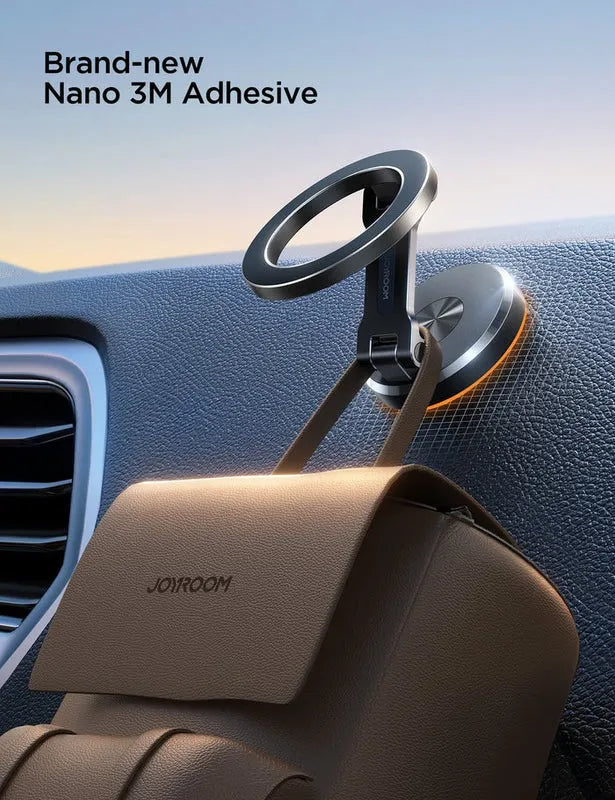 Joyroom Foldable Magnetic Car Phone Mount – Secure, Adjustable & Compact
