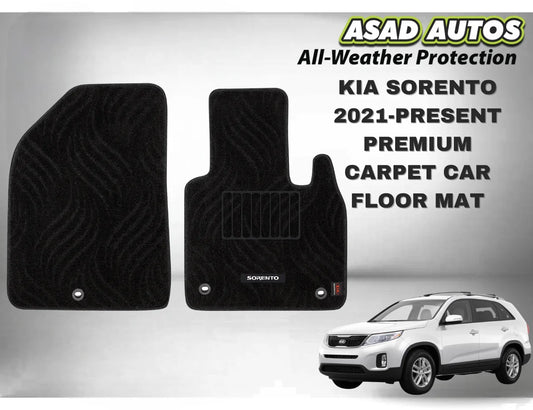KIA Sorento 2021–Present Premium Carpet Car Floor Mat – Custom Fit & Comfort
