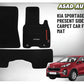 KIA Sportage 2020–Present Side Logo Carpet Car Floor Mat – Premium Fit & Finish