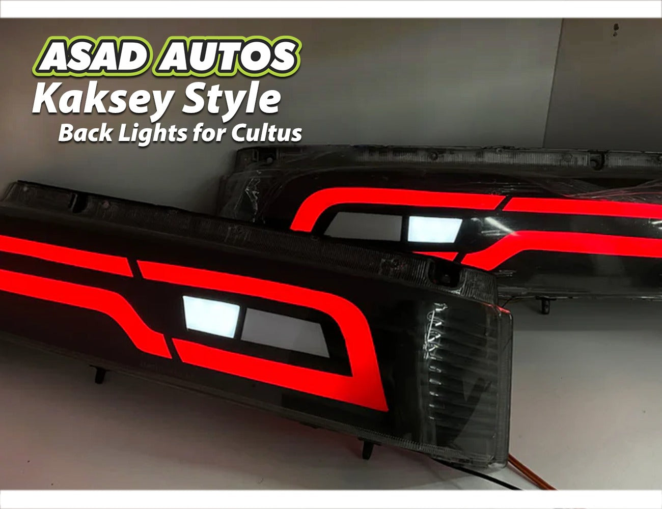 Kaksey Style Tail Lights for Suzuki Cultus 2000–2017 – Local Made Sporty Rear Lamps

