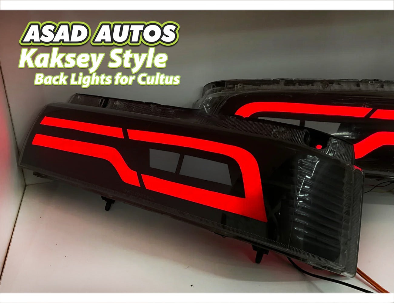 Kaksey Style Tail Lights for Suzuki Cultus 2000–2017 – Local Made Sporty Rear Lamps

