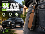 Kia Sportage L HEV 2025-2026 leather key case with metal key ring