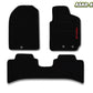 Kia Stonic 2022-2024 Executive Side Logo Carpet Floor Mats – Premium Custom Fit
