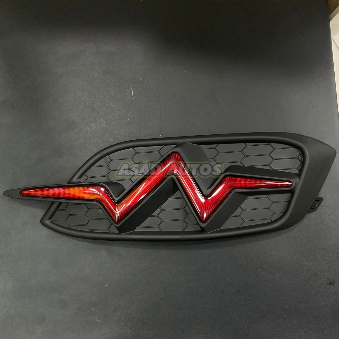 LED Reflector Lights in Heartbeat Style for 2016-2021 Honda Civic Rear Bumper, designed for improved visibility and modern style.

