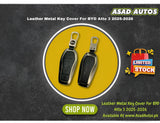 Leather Metal Key Cover For BYD Atto 3 2025-2026 – Premium Smart Key Protection