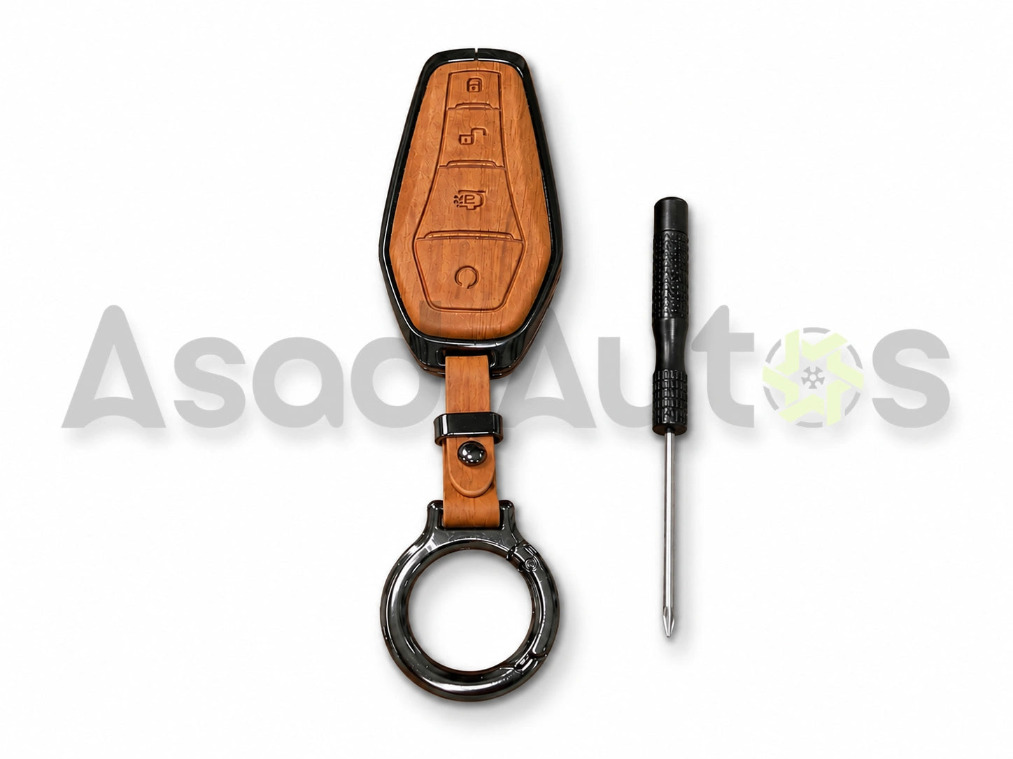 Leather Metal Key Cover for BYD Atto 2 2025-2026