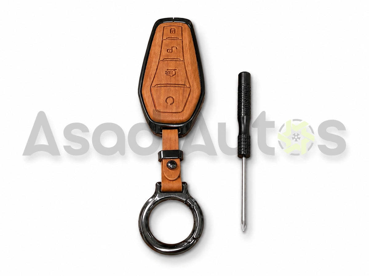 Leather Metal Key Cover for BYD Shark 2025-2026