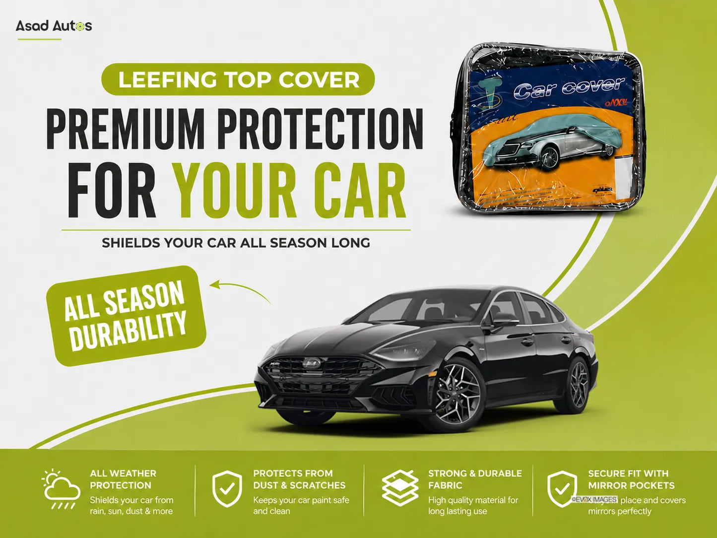 Leefing Top Cover Protecting Hyundai Sonata from Sun and Dust