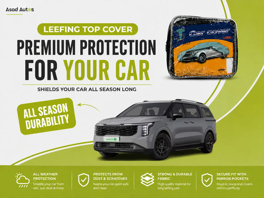 Leefing Top Cover Protecting Kia Grand Carnival from Sun and Dust