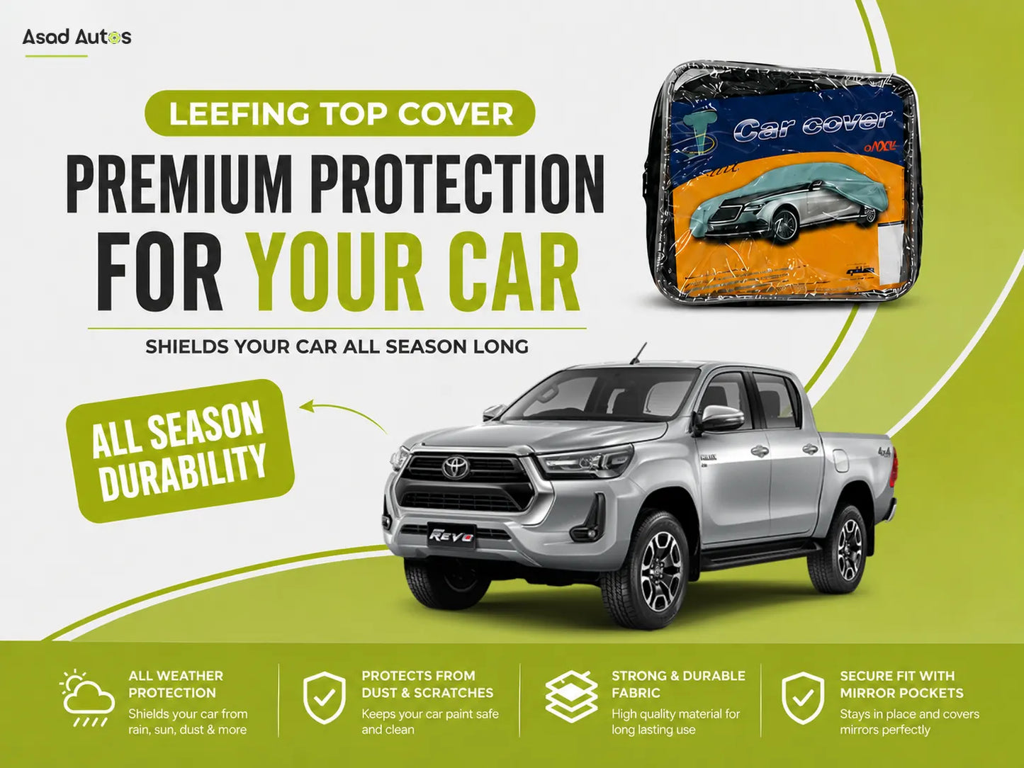 Leefing Top Cover Protecting Toyota Revo Hilux from Sun and Dust