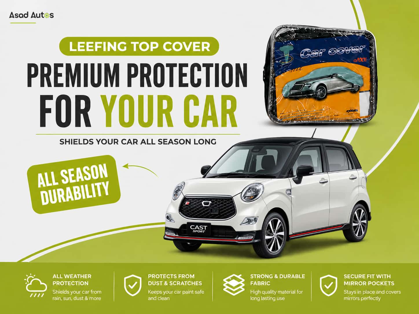 Leefing Top Cover for Daihatsu Cast 2015–2018