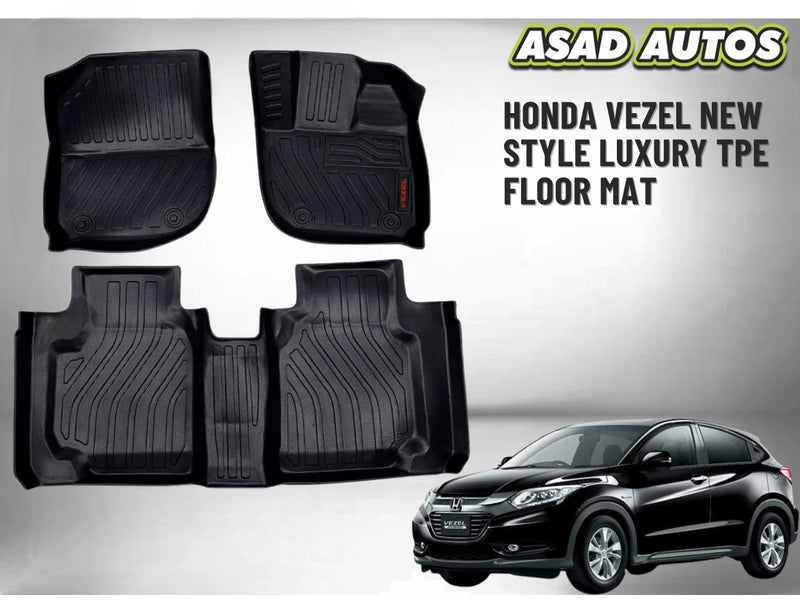 Luxury TPE Floor Mat for Honda Vezel – New Style, Waterproof, Custom Fit
