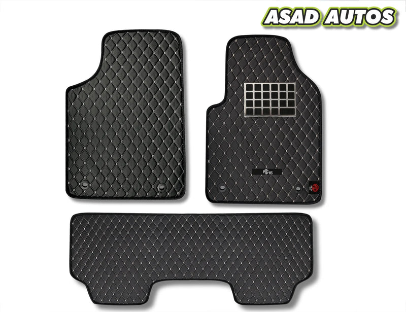 MG HS 7D Luxury Floor Mats (2021–Present) – Waterproof | Custom Fit | Diamond Stitch