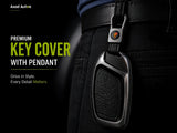 MG HS leather metal key cover back view