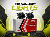 MLI 2-Inch BI LED Projector Light – Fog Lamp & Universal Headlight Upgrade for Cars in Pakistan