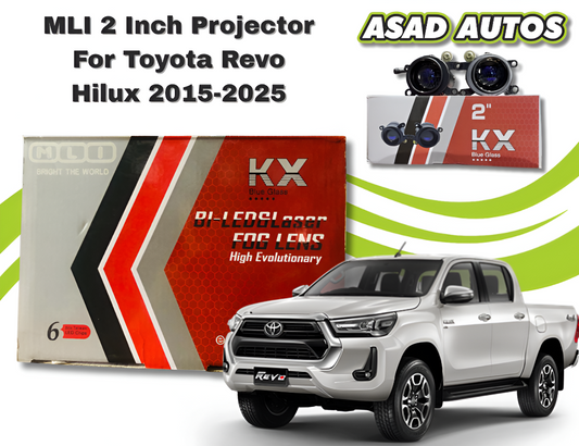 MLI 2-Inch BI LED Projector Lights For Toyota Revo Hilux 2015-2025 – High Brightness Headlight Upgrade