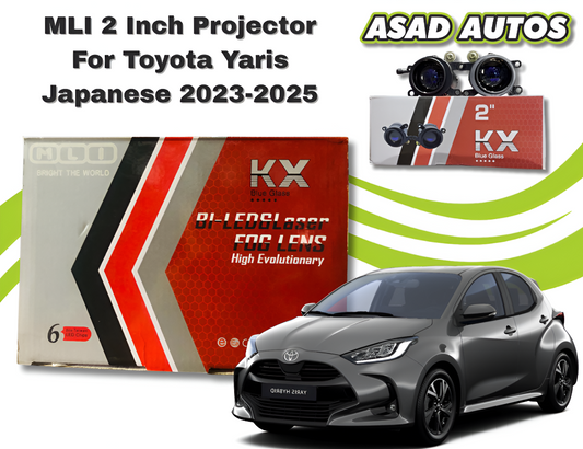 MLI 2-Inch BI LED Projector Lights For Toyota Yaris Japanese 2023-2025 – High-Performance Dual Beam Upgrade