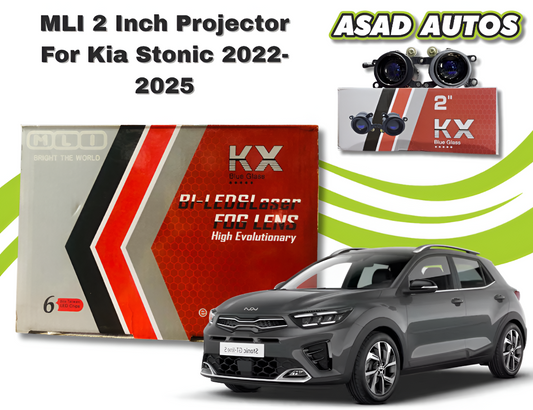 MLI 2-Inch BI-LED Fog Lamp Projector Lights for Kia Stonic 2022-2025