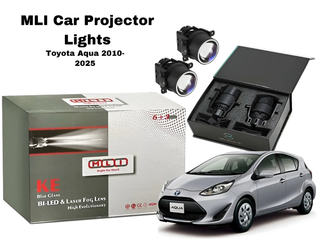 MLI BI LED Projector Fog Light Lens for Toyota Aqua 2010-2025 High Low Beam Car Fog Lamp Upgrade