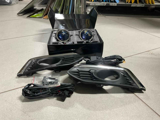 MLI Projector Lights With Fog Light Cover & Wiring Button For Honda City 2022-2025