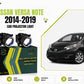 MLI Car Fog Lamp Projector Lights with BI LED lens for Nissan Versa Note 2014-2019 Hatchback, offering enhanced brightness, energy efficiency, and a stylish front-end look.

