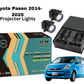MLI Car Fog Lamp Projector Lights with BI LED lens for Toyota Passo 2014-2025 Hatchback, offering enhanced brightness, energy efficiency, and a sleek design.
