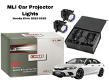 MLI Car Projector Fog Lights BI LED Lens for Honda Civic (2022-2025) offering powerful illumination, enhanced visibility, and modern style for a premium driving experience.
