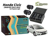MLI Car Projector Fog Lights BI LED Lens for Honda Civic (Rebirth) 2012-2015 Sedan, offering enhanced illumination, safety, and a sleek modern look.
