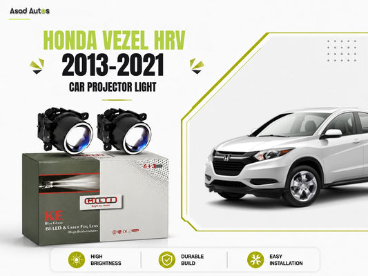 MLI Car Projector Fog Lights BI LED Lens for Honda Vezel Hybrid/HR-V (2013-2025), offering precise illumination and stylish design for a premium crossover experience.