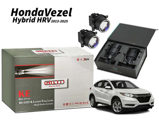 MLI Car Projector Fog Lights BI LED Lens for Honda Vezel Hybrid/HR-V (2013-2025), offering precise illumination and stylish design for a premium crossover experience.
