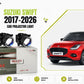 MLI Car Projector Fog Lights BI LED Lens for Suzuki New Swift 2017-2026