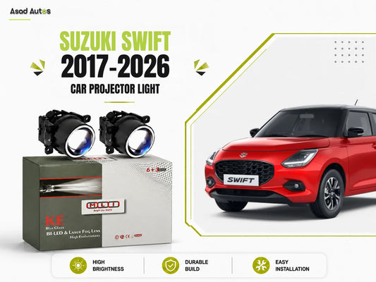 MLI Car Projector Fog Lights BI LED Lens for Suzuki New Swift 2017-2026