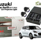 MLI Car Projector Fog Lights BI LED Lens for Suzuki New Swift 2017-2026, providing enhanced visibility, energy-efficient lighting, and modern design for improved driving performance.
