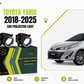 MLI Car Projector Fog Lights BI LED Lens for Toyota Yaris 2018-2025 Sedan