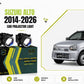 MLI Car Projector Fog Lights with BI LED lens for Suzuki Alto 2014-2026 Hatchback offering enhanced brightness and style.
