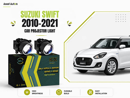 MLI Car Projector Lights BI LED Fog Lamp Lens for Suzuki Old Swift 2010-2021