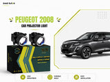 MLI Car Projector Lights with BI LED lens for Peugeot 2008 Crossover, delivering enhanced brightness, energy efficiency, and a modern design.
