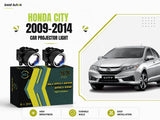 MLI Projector Fog Lights  BI LED Lens Fog Lampfor Honda City 2009-2014