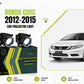 MLI Projector Fog Lights Honda Civic Rebirth 2012-2015