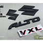 Matte Black Suzuki Alto 2014-2026 Monograms – Premium Car Styling Accessory