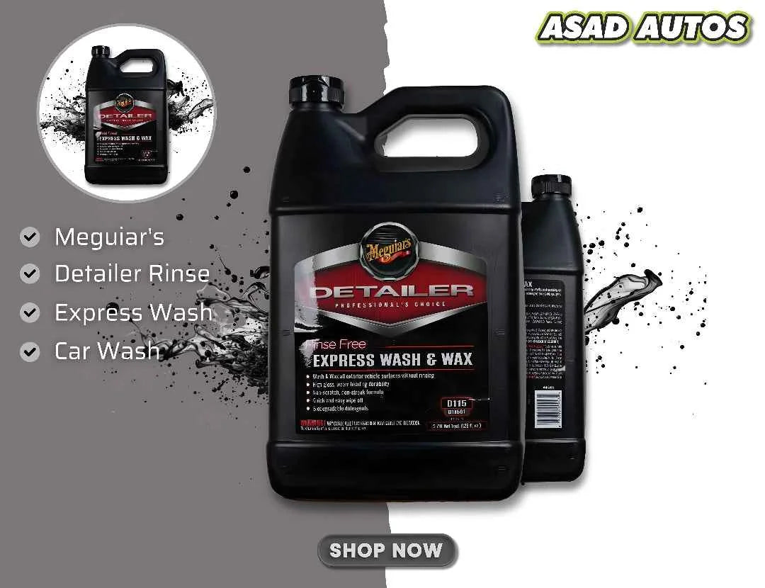 Meguiar’s Detailer Rinse Free Express Wash & Wax D115 – 3790ml