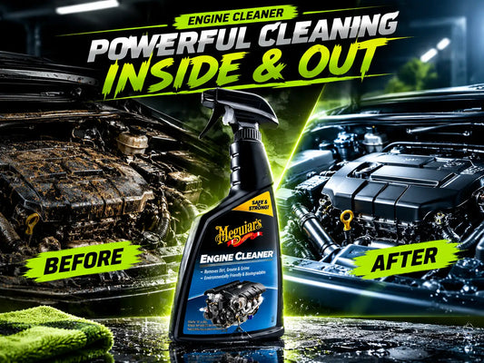 Meguiar’s Engine Cleaner is specially formulated for quick and easy engine cleaning