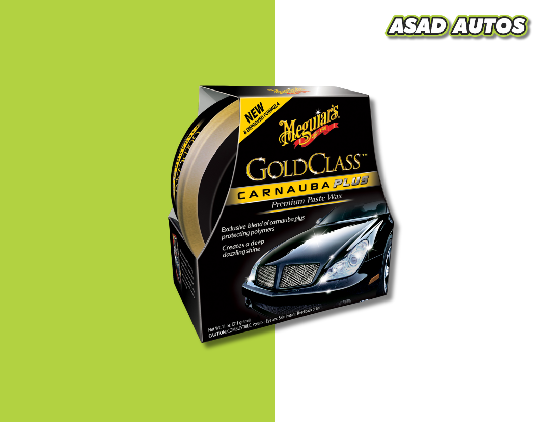 Meguiar’s Gold Class Carnauba Plus Premium Paste Wax G7014J, Meguiar’s car wax 11oz, carnauba wax for deep shine, premium car detailing wax