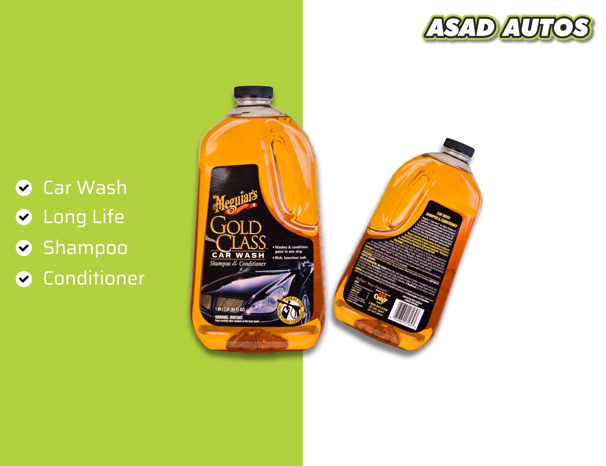 Meguiar’s Gold Class Car Wash Shampoo & Conditioner 1890ml
