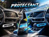 Meguiar’s New Car Scent Protectant offers superior protection and shine for all vinyl, rubber, and plastic surfaces, leaving behind a fresh, new car scent