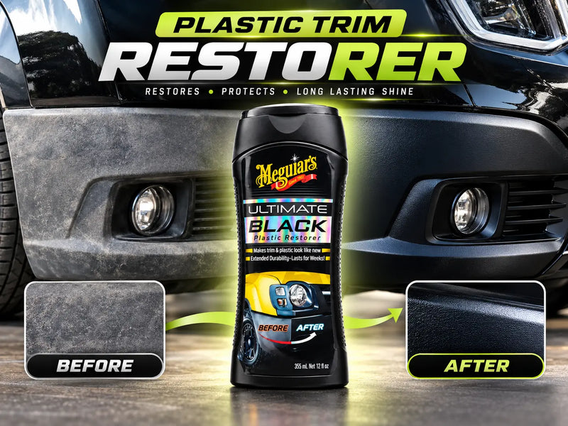 Meguiar’s Ultimate Black Plastic Restorer 355ml – Exterior Trim Restorer